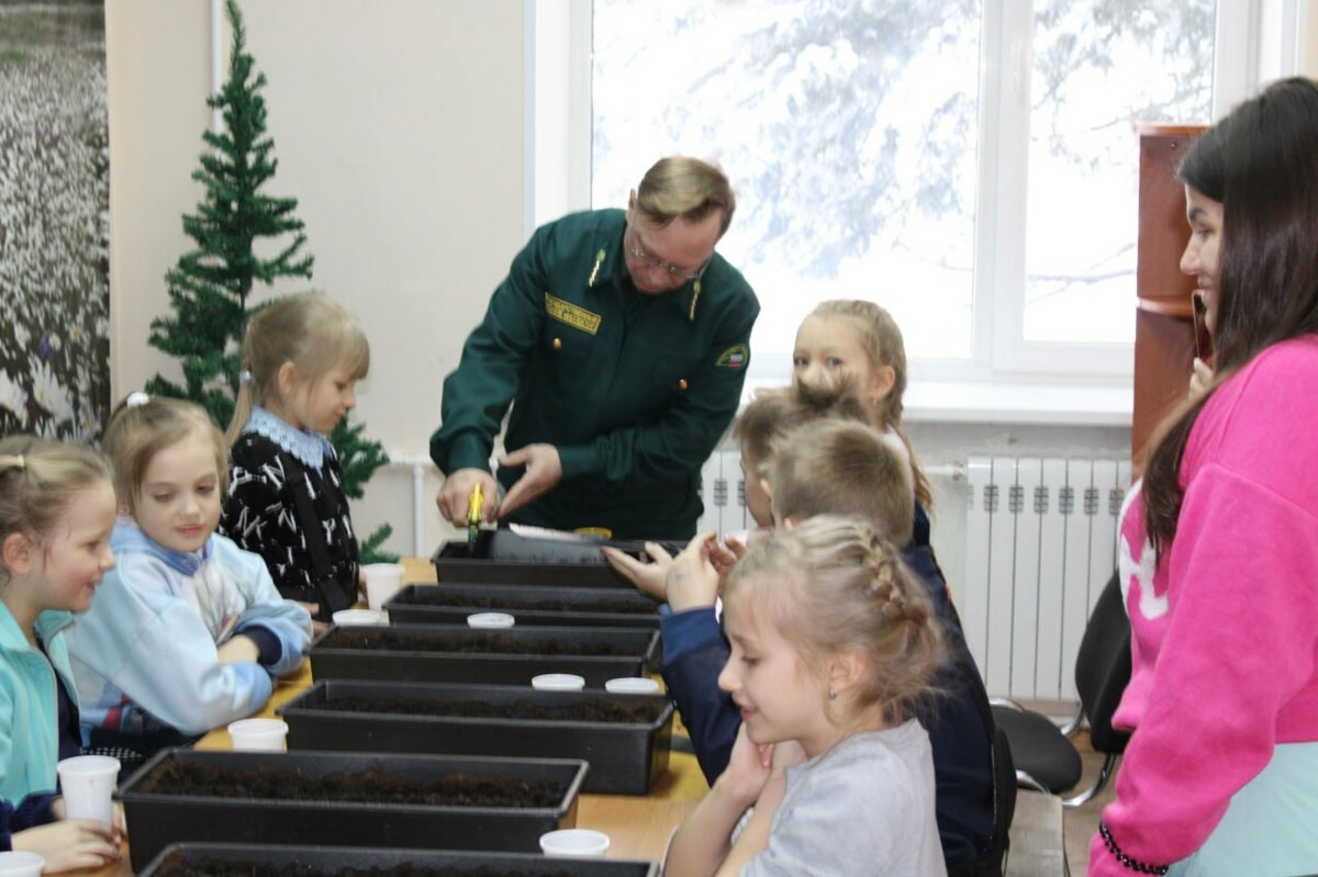 Мильковские лесники провели открытый урок для воспитанников школьного лесничества «Андромеда»